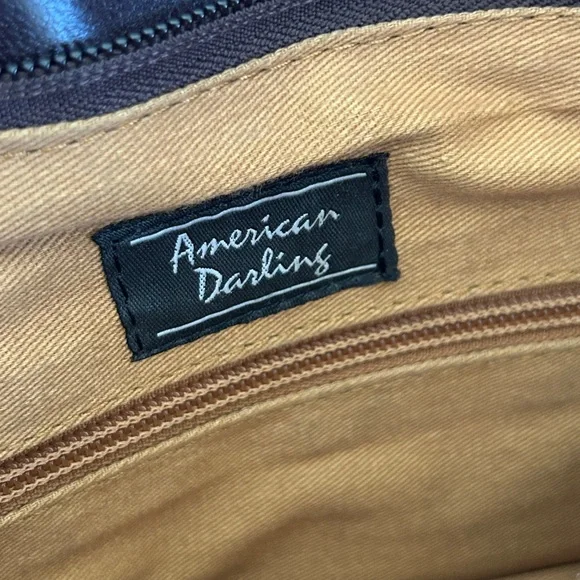 American Darling Cheetah Print & Gold Fringed Cowhide & Leather Purse /Tote Bag - Picture 3 of 15